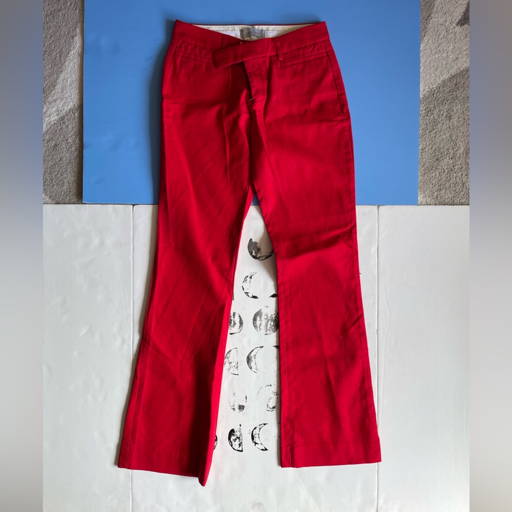Gap Red Modern Boot Trouser Size 0